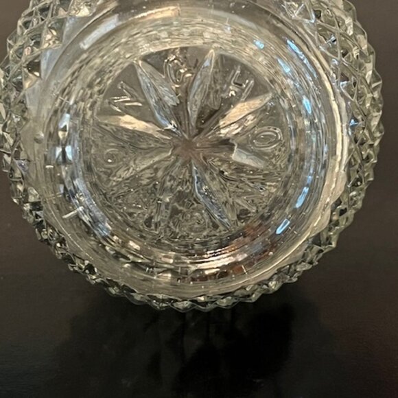 Vintage Diamond Point Glass Sugar / Syrup 6" dispenser - Picture 3 of 4